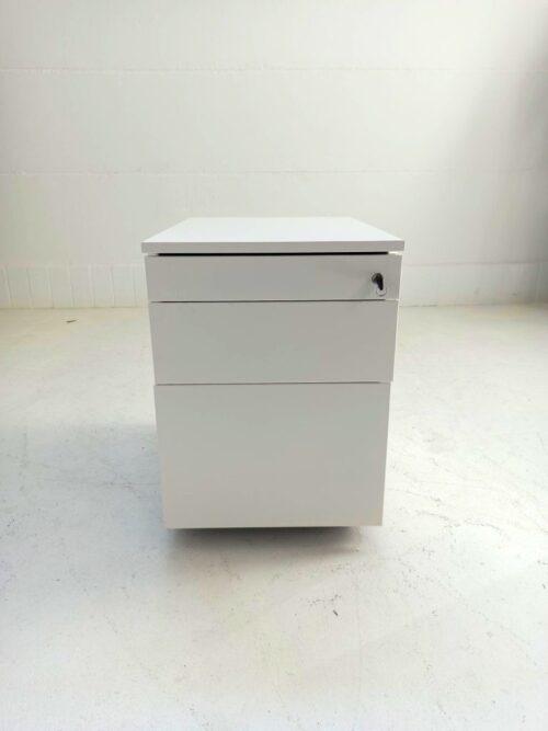 rollcontainer von tecno weiß fronansicht