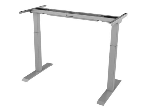 Basic Schreibtisch Gestell silbergrau frontansicht