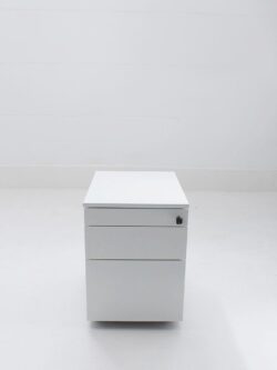rollcontainer von tecno weiß fronansicht