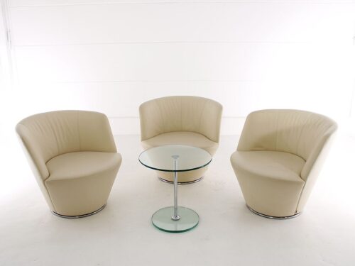 Ledersessel Knoll Ameo Leder detailansicht